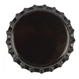 Kronkorken 26mm für Bierflaschen - schwarz